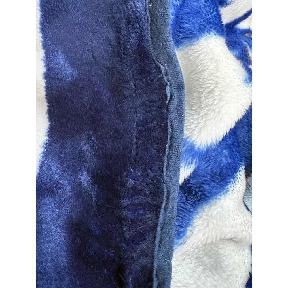 Korean Wolf Plush Blanket HEAVYWEIGHT Fleece Lodge Cabin Decor 91